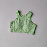Women's Quick Drying Breathable Yoga Sports Vest I-Shaped Back Sports Bra Fitness Bra Chest Cushion Support