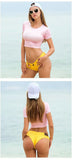 DEKA Sexy Holiday Beach Swimsuit Shorts Denim Thongs Beach Summer Holiday Wear For Ladies Bikini Pants Mid Waist Female Clothes