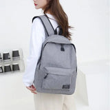 Leisure Simple Large Capacity Oxford Cloth Backpack Korean Version Backpack High School Travel Computer Bag