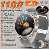 2026 New T-Rex3 Pro GPS Tracker Smartwatch Men 120-Day Standby 1100mAh Clock Rugged Outdoor Sport 10ATM Waterproof Call Watches