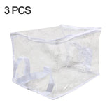 1/3pcs Transparent Books Storage Bag Newspaper/magazine Document Container Foldable Waterproof Dust Proof Stationery Organizer
