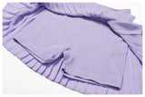 Sports Tennis Short Skirt Women's Summer Pleated Fake Two-piece Quick Drying Skort Fitness High Waist Pocket Yoga Running Skirts
