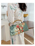 Vintage Bamboo Top Handle Bag Classic Mother Chic Lady Bags Women Shoulder Crossbody Bag Chain Bags Women's Handbags Purses