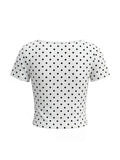 2026 Summer Women Lace Trim T-shirt Square Neck Short Sleeve Slim Fit Cropped Tops Trendy Daily Casual Retro Shirts