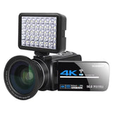 56MP 4K Digital Video Camera 18X Infrared Night Vision Vlogging Camcorder 3.0 inch Touch Screen Youtube Livestream WIFI Webcam