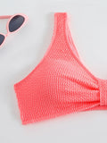High Waist Bikini 2026 Women Sporty Swimsuit Solid Sexy Striped Swimwear Female Bathers Bathing Swimming Swim Suit Beachwear