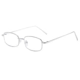 Men Y2K Harajuku Small Square Frame Glasses Women Retro Metal Eyeglasses Clear Reading Spectacle Blue Light Blocking Eyewear