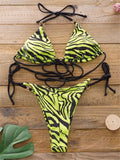 Sexy Brazilian Thong Bikini Mujer Swimwear Women 2023 Bandage Leopard Swimsuit Micro Bikini Set Summer Beachwear Swim Suit