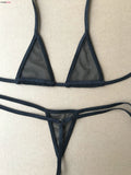 DEKA Women's Mini Micro Exotic Bikini Hot Sexy Bandage Bra + G-Strings Thong Open Crotch Erotic Lingerie Underwear Swimsuit Sets