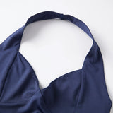 2026 Summer Women's Halter Square Neck Vest Sleeveless Open Back Slim Fit Corset Retro Casual Sexy Cropped Tank Tops