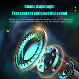 New N35 Gaming Earphones Wireless Headset LED Three-true Smart Screen Display Music Headphones Portable In-Ear Sport Earphones