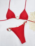 Triangle String Bikini 2026 Women Halter Swimsuit Solid Sexy Swimwear Female Bathers Bathing Swimming Swim Suit Beachwear