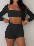 European and American yoga sports vest T-shirt shorts suit