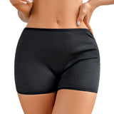 Women's Mid-Rise Panty Tummy Control Boyshort Butt-Lifting Mesh Panel Textured Underpant Hollow Out Breathable Shaping Underwear