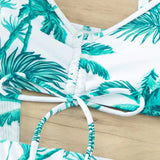 New Sexy 3 Pieces Suit for Women Neck Hanging Bikini Set+Cover-up Swimwear Sunproof Tankini High Waist Shorts Swimsuit Beachwear
