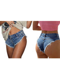 2026 Summer Women's Hot Mini Jean Shorts Low Rise Sexy Denim Shorts Beach Club Party Daily Wear