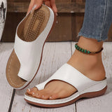 Lightweight Clip Toe Wedge Heel Slippers Women Plus Size 43 Thick Bottom Casual Sandals Woman Outdoor Platform Summer Sandles