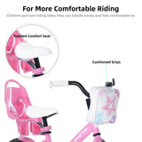 Joystar Kids Bike For Girls With Training Wheels Doll Seat