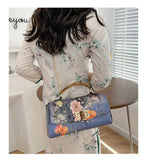 Vintage Bamboo Top Handle Bag Classic Mother Chic Lady Bags Women Shoulder Crossbody Bag Chain Bags Women's Handbags Purses