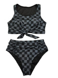 2026 Large Plus Big Size Swimsuit Women Sporty Bikinis High Waist Neck Swimwear Female Bathers Bathing Swimming Swim Suit 5XL