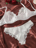 Toucheart Sexy Underwear Intimate Push Up Bra Exotic Sets Bra Set Lace Panties for Women Mesh Patchwork Sexy Lingerie Suit Women