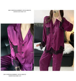Spring and summer women's pajamas lace sweet cardigan long-sleeved suit home wear