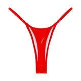 Sexy Micro Mini Bikini Bottoms High Waist Women Swimwear Thong Swimsuit Glossy Elastic Summer Brazilian Swim Trunks Beachwear