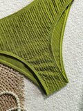 Sexy Metal Starfish Bikini Set 2026 Women Green Brown Push Up Bra High Waist Swimsuit Bathing Suit Vacation Two Piece Swimwear