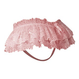 Women's Lace Ruffle Skirted Thong Erotic Low Waist Floral Lace Panties Lingerie With Bow Sheer Crotchless Perspective Underwear