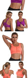 Sports Bra Women Front Zipper Push Up Gym Jogging Crop Tops Female Yoga Fitness Shockproof Vest Sujetadores Sport Bras for Women