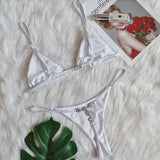 Extreme Mini Micro String Bikinis Diamond Bikini Women Swimsuit Female Swimwear Two Pieces Bikini Set Bather Bathing Suit Swim