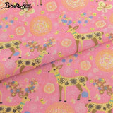 Booksew Cotton Linen Fabric Meters Hand Dyed Flowers Tissu Handmade Tablecloth Bag Curtain Cushion Quilts Material Burlap Telas