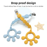 Silicone Baby Ring Teether Sensory Chew Toy for Infants