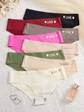 8PCS/Set Women's Panties Seamless Low Rise Briefs Comfortable Sexy Female Underpants Panties Intimates S-XL