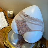 French lace women's underwear, high elasticity, comfortable and breathable, mid-crotch, hip-covering briefs