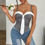 Phantasy Sexy Strap Red Corset Vest Women Fashion Black Backless Crop Top Lady Night Club Dress up 2026 Summer Women Clothes