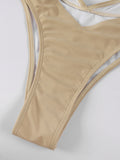 Sexy Hollow Out One Piece Swimwear Push Up Women's Swimsuit  2024 Trend Solid Bath suits Halter Monokinis Summer Beachwear