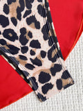 With Skirt Sarong Leopard 3D Ruffled Bikini Female Swimsuit Women Swimwear Three-pieces Bikini Set Bathing Suit Swim Beachwear