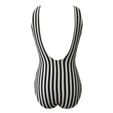 S - XL V shape Wire Striped Women Swimwear One Piece Swimsuit  Female V-bar Underwired Bather Bathing Suit Swim Monokini V472