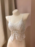 Sexy French Lace Halter Bra Summer Bralette Small Bust Wrinkle-Free Adjustable Straps Beauty Back Vest Wirefree Comfort Bra Set