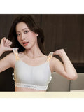 MOYISU Wireless Minimizer Sports Bra Adjustable Support Anti Sagging Seamless Comfort Breathable Large Bust No Underwire Everyd