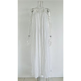 5 Colors Hollow Out Backless Crochet Knitted Tunic Beach Cover Up Cover-ups Beach Dress Beach Wear Beachwear Female Women V5429