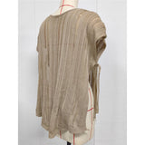 2026 New Short Sleeve V Neck Crochet Knitted Tunic Beach Cover Up Cover-ups Beach Dress Beach Wear Beachwear Female Women V8211