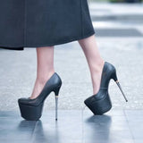 Sexy Peep Toe Pumps for Women 2025 New 6CM Platform Party Nightclub Stage Stilettos 16CM High Heels Pole Dance Stripper Shoes