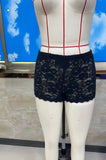 Sexy See Through Floral Lace Boyshort Panties Ladies Mid Waist Scallop Hem Stretch Hipster Underwear Daily Comfort Lingerie