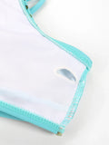 2026 Drawstring V Neck High Waist Bikini Women Printed Swimwear Female Swimsuit Bathers Bathing Swimming Suit Beachwear Summer