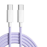 60W 6A USB Type C to Type C Cable Data Line For Iphone 15 16 Samsung Xiaomi Fast Charging USB C to C Cable Type C Data Charger