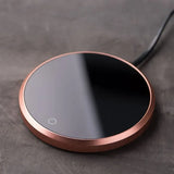 Electric Coffee Cup Warmer for Milk Water Tea Cocoa Home Office Desk Use Beverage Mug Warmer Heating Plate 8 Hours Auto Shut Off