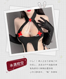 Japanese Anchor Live Show Bunny Girl Bodysuit Cosplay Costume Women Sexy Lingerie Set Teddy Bodystocking Rabbit Outfits