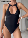 Cut Out Underwired Padded One Piece Swimsuit Women Swimwear Female Backless Backless High Cut Leg Bather Bathing Suit Swim V7515